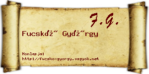 Fucskó György névjegykártya